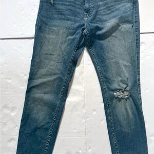 Men’s VTG Hollister Light Wash Destroyed Super Skinny Jeans 34x32 Y2K